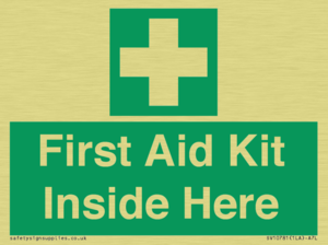 First Aid Kit Inside Here